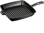 Staub Grillpfanne American Grill, Schwarz, Metall, quadratisch, 24x24 cm,