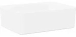 vidaXL Waschbecken, Wei&szlig;, Keramik, Rechteckig, 40x13x30 cm, Badezimmer, Waschbecken