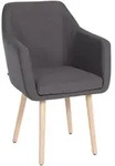CLP Armlehnenstuhl, Dunkelgrau, Holz, 61x88x57.5 cm, Esszimmer, St&uuml;hle,
