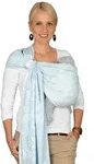 Hoppediz Babytragetuch, Hellblau, Wei&szlig;, Textil, 70x0.1x200 cm, Baby on Tour,