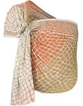 Hoppediz Babytragetuch, Creme, Braun, Bronze, Textil, 70x0.1x200 cm, Baby on Tour,