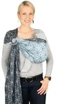 Hoppediz Babytragetuch, Dunkelblau, Hellblau, Textil, 70x0.1x200 cm, Baby on Tour,