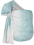 Hoppediz Babytragetuch, Creme, Hellblau, Rosa, Textil, 70x0.1x200 cm, Baby on Tour,