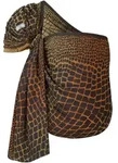 Hoppediz Babytragetuch, Dunkelgrau, Bronze, Gold, Textil, 70x0.1x200 cm, Baby on