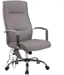 CLP Chefsessel, Grau, Metall, 63x114x72 cm, Arbeitszimmer, B&uuml;rost&uuml;hle, Chefsessel
