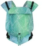 Hoppediz Babytrage, Blau, Gr&uuml;n, Textil, 26.5x7.2x38.5 cm, SGS-gepr&uuml;ft, Baby on