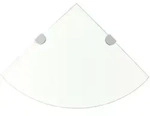 vidaXL Wandboard, Transparent, Glas, Rechteckig, 25x0.8x25 cm, Wohnzimmer, Regale,