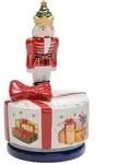 Villeroy & Boch Dekospieluhr Nostalgic Melody, Rot, Wei&szlig;, Keramik, 9x15 cm,