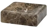 Aquanova Seifenschale, Braun, Stein, 10x3x10 cm, Badaccessoires, Waschplatzzubeh&ouml;r,