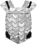 Hoppediz Babytrage, Grau, Hellgrau, Textil, 26.5x7.2x38.5 cm, SGS-gepr&uuml;ft, Baby on