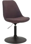 CLP Drehstuhl, Braun, Metall, 48x76x57 cm, Esszimmer, St&uuml;hle, Esszimmerst&uuml;hle,