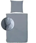 Bettw&auml;sche, Blau, Textil, Uni, 135x200 cm, Oeko-Tex&reg; Standard 100, pflegeleicht,