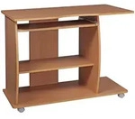 Mid.you Computertisch, Buche, Holzwerkstoff, rechteckig, 90x71x50 cm, Stauraum,