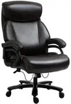 Vinsetto B&uuml;rostuhl,, Braun, Leder, 83x122x72 cm, Arbeitszimmer, B&uuml;rost&uuml;hle,