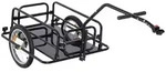 Homcom Fahrradanh&auml;nger, Schwarz, Metall, 71.5x77x155 cm, Freizeit, Sport & Fitness,