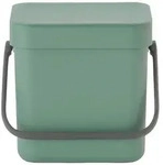 Brabantia Abfalleimer, Gr&uuml;n, Kunststoff, 3 L, 13.9x18.1x18.8 cm, K&uuml;chen,