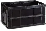 Relaxdays Klappbox, Schwarz, Kunststoff, 58.5x31.5x40 cm, Freizeit, Heimwerken,