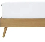 Boxspring-Spannleintuch, Wei&szlig;, Textil, 100x200 cm, f&uuml;r Wasserbetten geeignet, weich