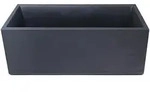 Blumenkasten, Anthrazit, Kunststoff, 100x43x40 cm, frostsicher, wetterbest&auml;ndig,