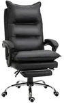 Vinsetto B&uuml;rostuhl, Schwarz, Kunststoff, 72x130x66 cm, Arbeitszimmer, B&uuml;rost&uuml;hle,