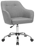 Boxxx Drehstuhl, Grau, Silber, Textil, Sternfu&szlig;, 65x93x69 cm, Sitzfl&auml;che 360&deg;
