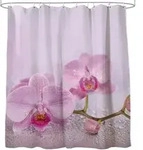 Sanilo Duschvorhang, Pink, Textil, Rechteckig, 180x200 cm, Badtextilien,