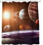 Sanilo Duschvorhang, Orange, Textil, Rechteckig, 180x200 cm, Badtextilien,