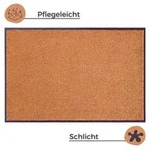 Hanse Home Schmutzfangmatte Wash u0026 Clean, Dunkelorange, Textil, Uni, rechteckig,