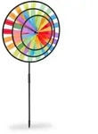Relaxdays Windrad, Mehrfarbig, Textil, Kunststoff, 35.5x73.5x15 cm, Gartenzubeh&ouml;r,