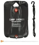 Relaxdays Campingdusche, Schwarz, Kunststoff, 40x61x4 cm, Freizeit, Pools und