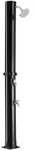 Juskys Solardusche, Schwarz, Kunststoff, 19.5x217x19.5 cm, Freizeit, Pools und