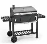 Taino Holzkohlegrill, Schwarz, Metall, 142x111x46 cm, Grills & Outdoor-K&uuml;chen,