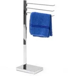 Relaxdays Handtuchst&auml;nder, Silber, Metall, 18x78x25 cm, Badaccessoires,