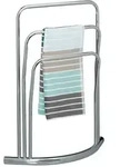 Relaxdays Handtuchst&auml;nder, Silber, Metall, 66x85x20 cm, Badaccessoires,