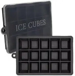 Intirilife Eisw&uuml;rfelform, Schwarz, Kunststoff, 13x2.5x18 cm, Essen & Trinken,