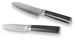 Echtwerk Messerset, Schwarz, Silber, Holz, 2-teilig, ergonomischer Griff, Klinge