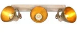 Deckenspots, Kupfer, Bronze, Holz, Metall, Eiche, 59x19x23 cm, drehbar, Lampen &