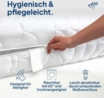 AM Qualit&auml;tsmatratzen Matratzenbezug, Wei&szlig;, Textil, Uni, Rechteckig, 180x200 cm,