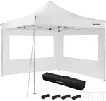 tectake Pavillion, Wei&szlig;, Kunststoff, Quadratisch, 300x280x300 cm, Sonnen- &