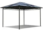 Quick Star Hardtop, Schwarz, Braun, Metall, 360x263x300 cm, Sonnen- & Sichtschutz,