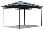 Quick Star Hardtop, Braun, Schwarz, Metall, 300x263x300 cm, Sonnen- & Sichtschutz,