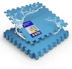 Bestlivings Poolbodenschutzmatte, Blau, Kunststoff, 50x50 cm, strapazierf&auml;hig,
