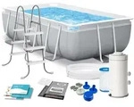 Pool, Grau, Textil, 300x80x175 cm, Freizeit, Pools und Wasserspa&szlig;, Pools