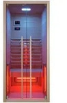 Sanotechnik Infrarotkabine Ruby 1, Natur, Holz, 90.5x195x100 cm, Freizeit, Wellness,