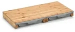 Zeller Present Schneidebrett, Natur, Holz, Bambus, 50x29x5 cm, Auffangwanne,