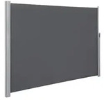 Modante Seitenmarkise, Anthrazit, Alu, Metall, Textil, 400x180 cm, Sonnen- &