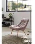Livetastic Xxl-Sessel, Natur, Rosa, Metall, 76x85.6x85.6 cm, Wohnzimmer, Sessel,