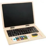 small foot Holz-Laptop, Natur, Holz, Spielzeug, Kinderspielzeug, Kinderspiele