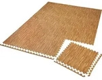 tectake Schutzmattenset, Eiche Artisan, Kunststoff, 124x307 cm, Teppiche & B&ouml;den,