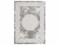 Novel Webteppich Harmony, Hellgrau, Textil, Vintage, rechteckig, 120x160 cm,